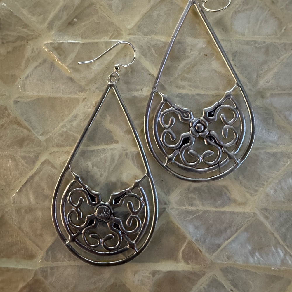 Southern Living Silver Teardrop Earrings